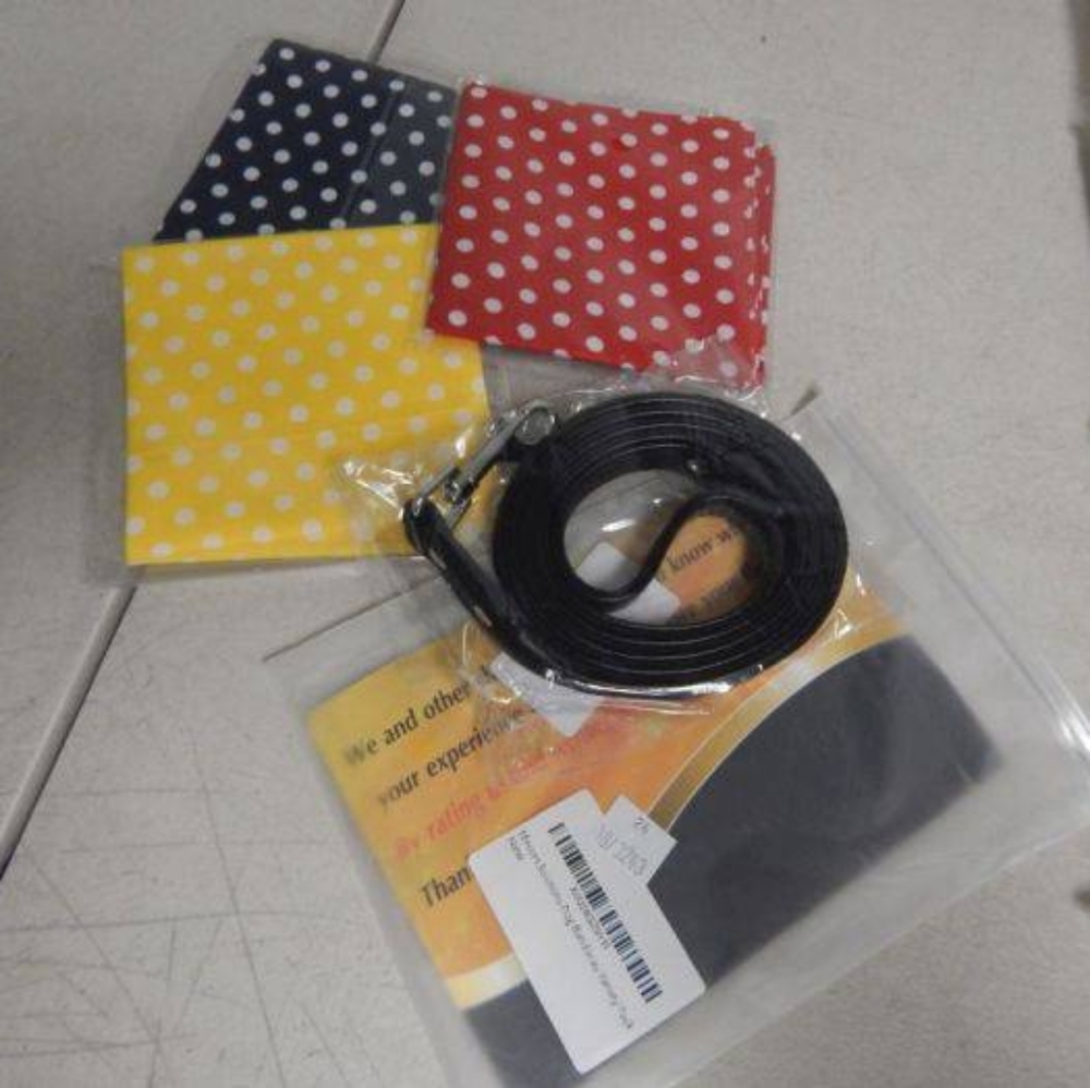 Dog bandanas and a leash gift set